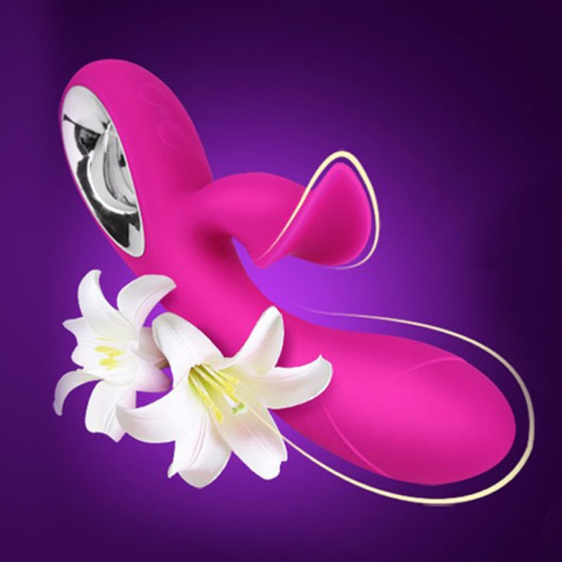 Power Rabbit Dual Vibrator and Clitoral Stimulator Rocking Vibrator